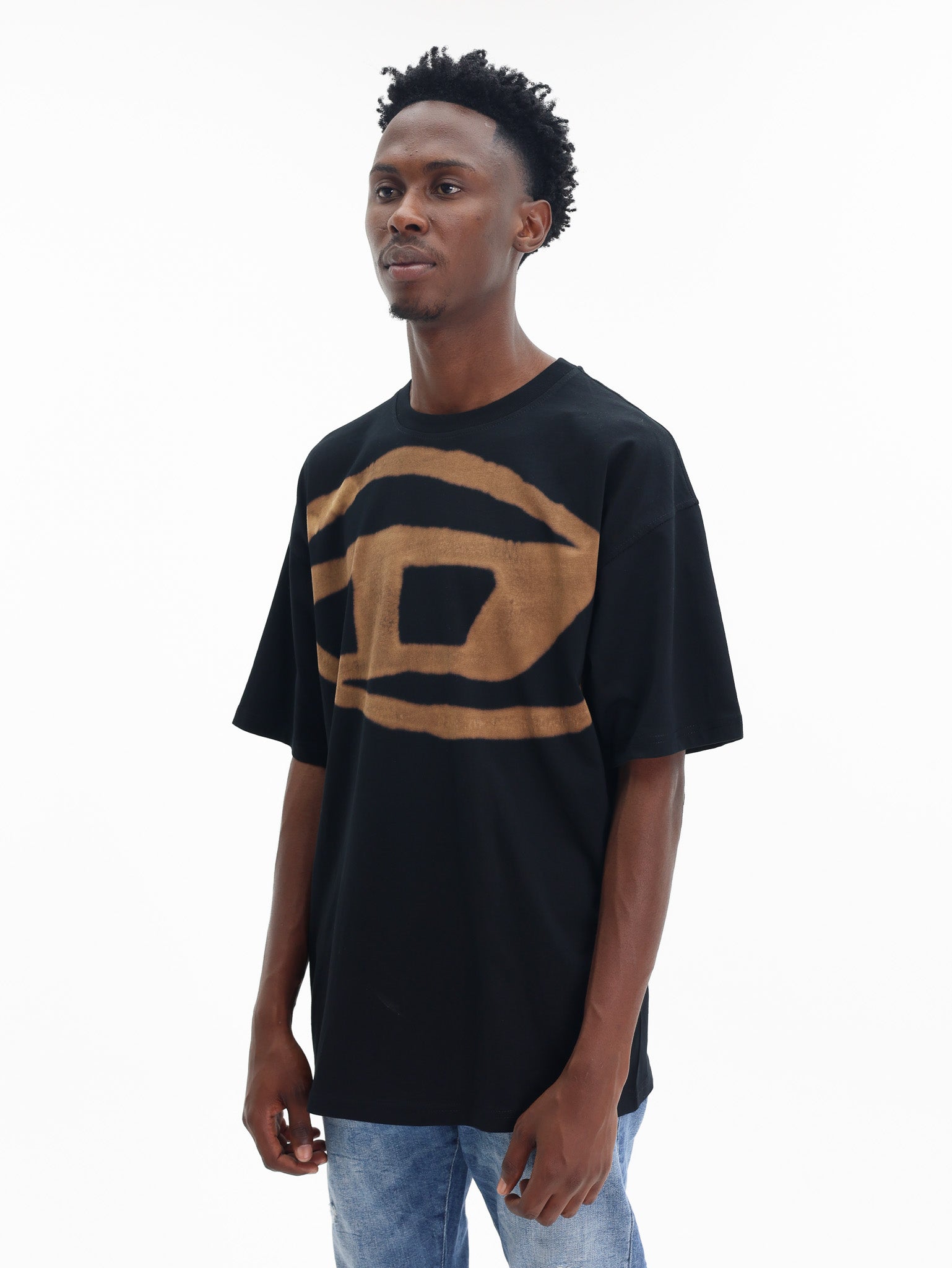 Diesel T-Shirt Boxt Bleach Black